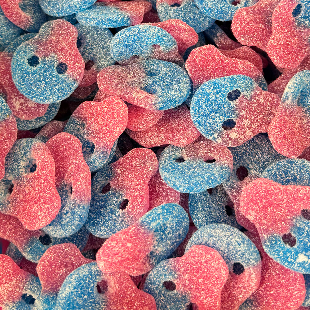 Sour Raspberry & Blueberry Skulls