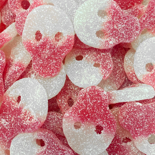 Sour Raspberry & Strawberry Skulls
