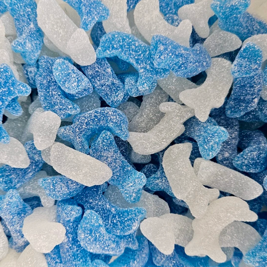Sour Raspberry & Peach Dolphins